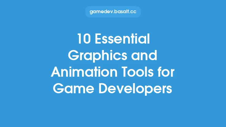 10 Essential Graphics and Animation Tools for Game Developers Thumbnail