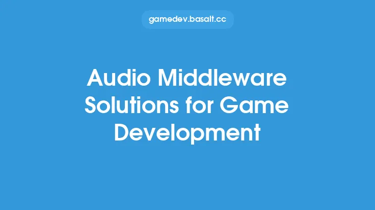 Audio Middleware Solutions for Game Development Thumbnail