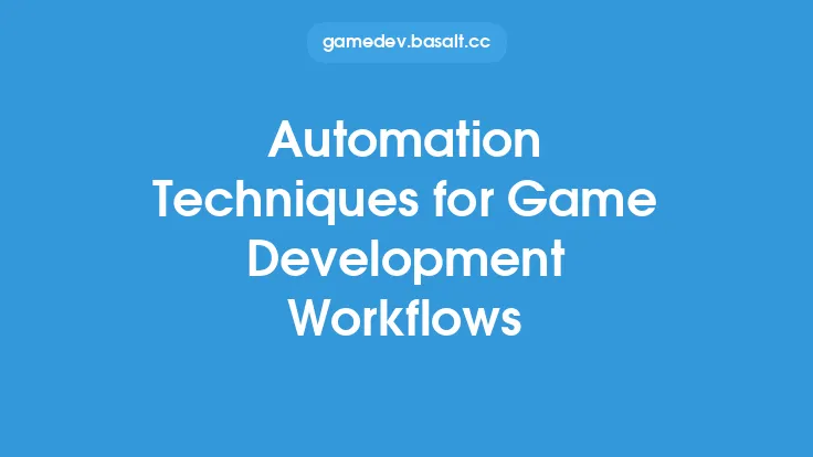 Automation Techniques for Game Development Workflows Thumbnail