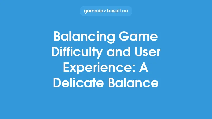 Balancing Game Difficulty and User Experience: A Delicate Balance Thumbnail