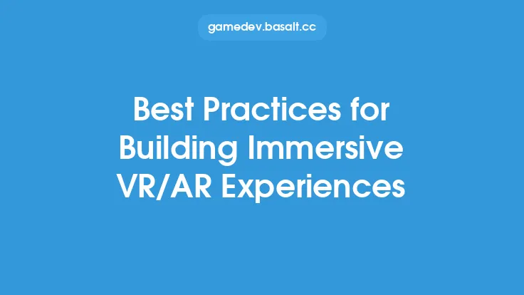 Best Practices for Building Immersive VR/AR Experiences Thumbnail