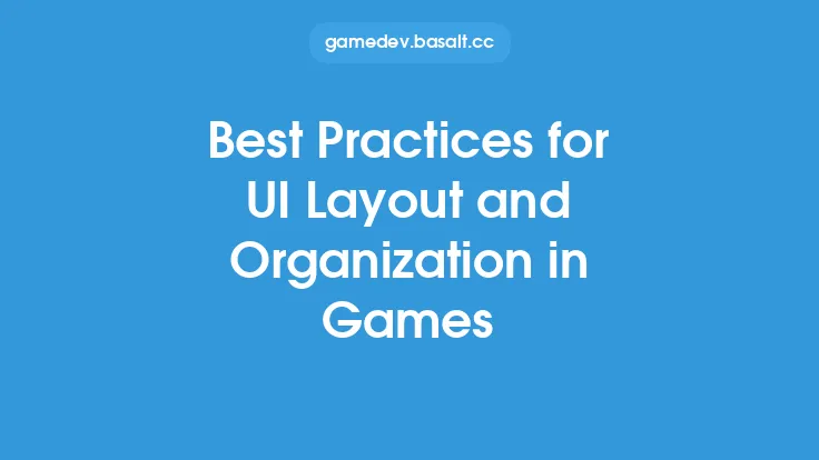 Best Practices for UI Layout and Organization in Games Thumbnail