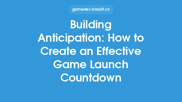 Building Anticipation: How to Create an Effective Game Launch Countdown Thumbnail