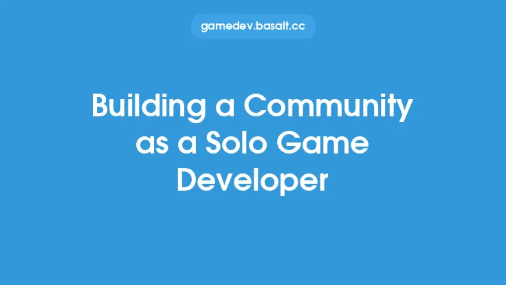 Building a Community as a Solo Game Developer Thumbnail