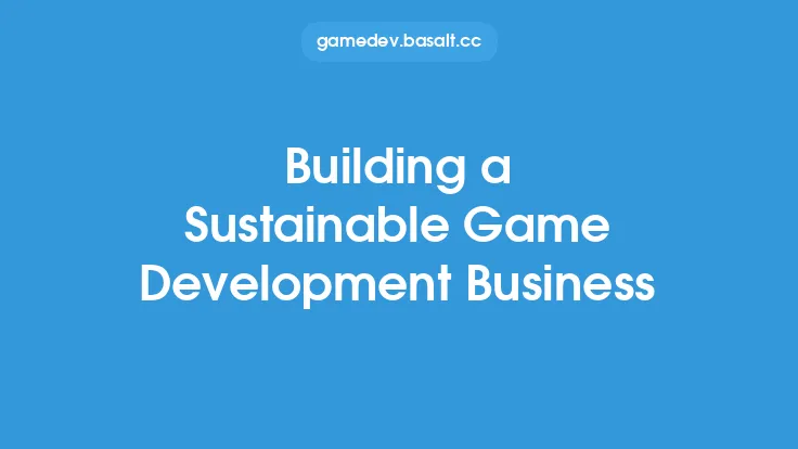 Building a Sustainable Game Development Business Thumbnail