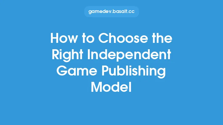 How to Choose the Right Independent Game Publishing Model Thumbnail