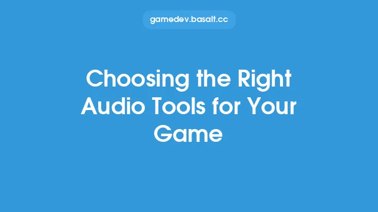 Choosing the Right Audio Tools for Your Game Thumbnail