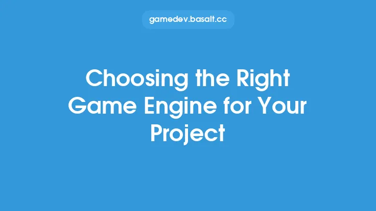 Choosing the Right Game Engine for Your Project Thumbnail