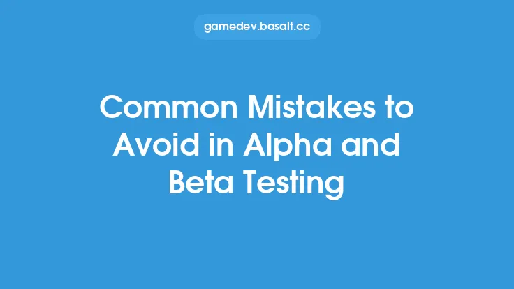 Common Mistakes to Avoid in Alpha and Beta Testing Thumbnail