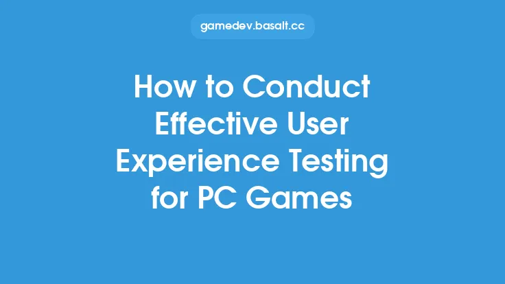 How to Conduct Effective User Experience Testing for PC Games Thumbnail