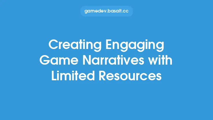 Creating Engaging Game Narratives with Limited Resources Thumbnail