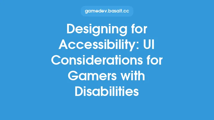 Designing for Accessibility: UI Considerations for Gamers with Disabilities Thumbnail