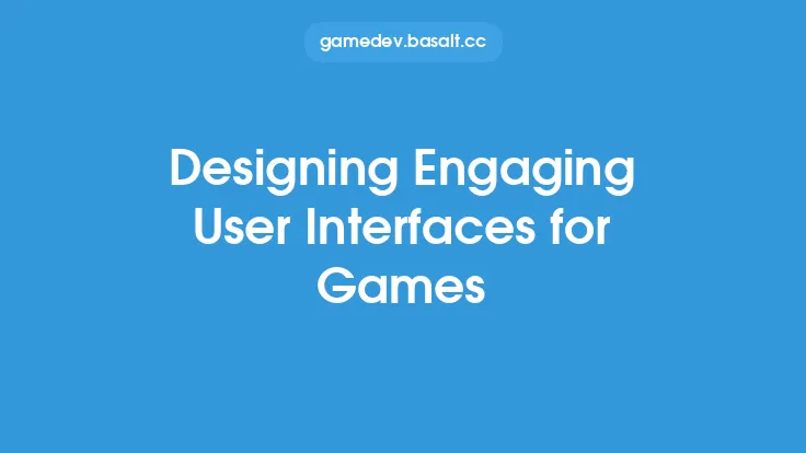 Designing Engaging User Interfaces for Games Thumbnail