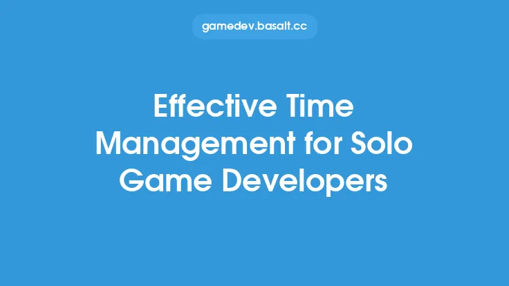 Effective Time Management for Solo Game Developers Thumbnail