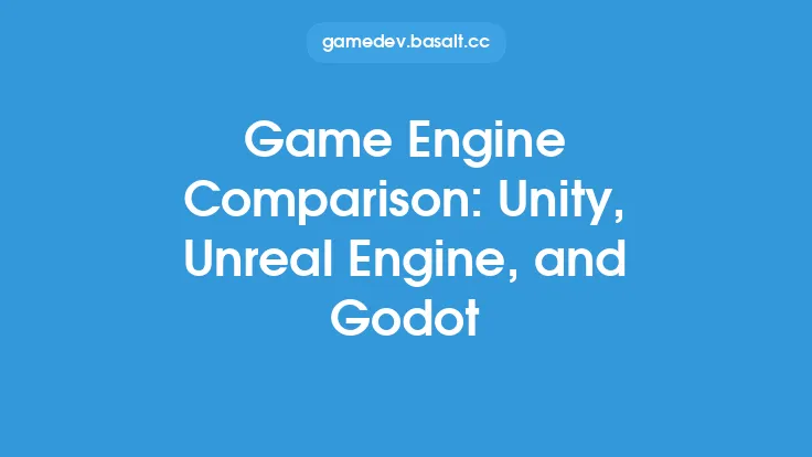 Game Engine Comparison: Unity, Unreal Engine, and Godot Thumbnail