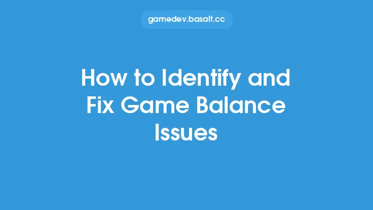 How to Identify and Fix Game Balance Issues Thumbnail