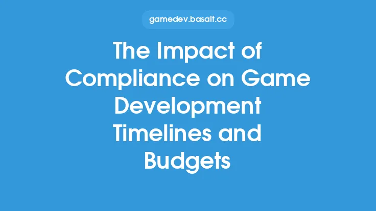The Impact of Compliance on Game Development Timelines and Budgets Thumbnail