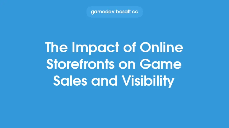 The Impact of Online Storefronts on Game Sales and Visibility Thumbnail