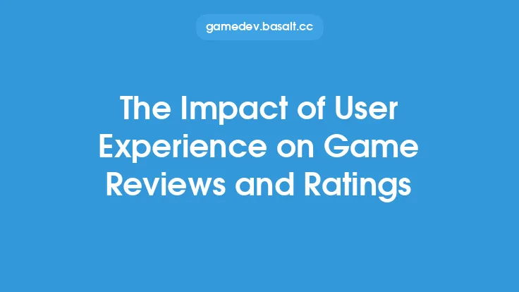 The Impact of User Experience on Game Reviews and Ratings Thumbnail