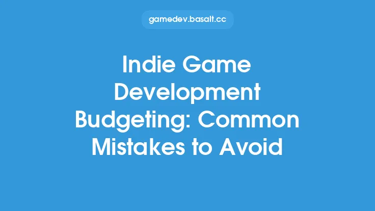 Indie Game Development Budgeting: Common Mistakes to Avoid Thumbnail