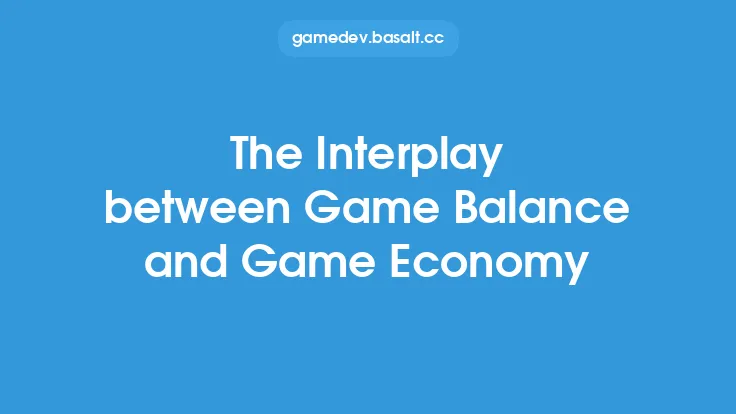 The Interplay between Game Balance and Game Economy Thumbnail