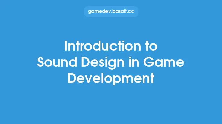 Introduction to Sound Design in Game Development Thumbnail