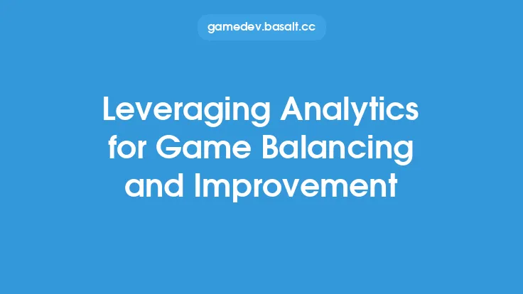 Leveraging Analytics for Game Balancing and Improvement Thumbnail