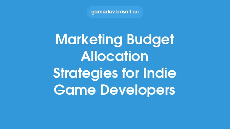 Marketing Budget Allocation Strategies for Indie Game Developers Thumbnail