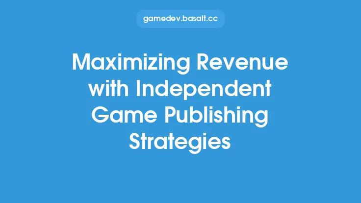 Maximizing Revenue with Independent Game Publishing Strategies Thumbnail