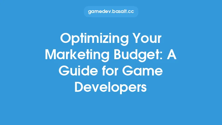 Optimizing Your Marketing Budget: A Guide for Game Developers Thumbnail