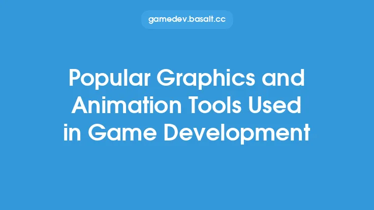 Popular Graphics and Animation Tools Used in Game Development Thumbnail