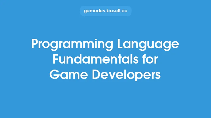 Programming Language Fundamentals for Game Developers Thumbnail
