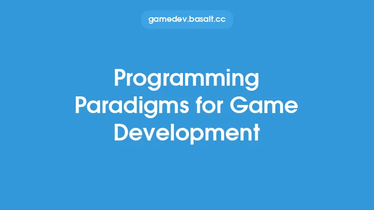 Programming Paradigms for Game Development Thumbnail