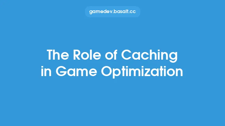 The Role of Caching in Game Optimization Thumbnail