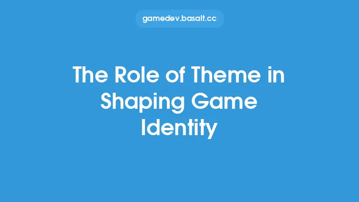 The Role of Theme in Shaping Game Identity Thumbnail