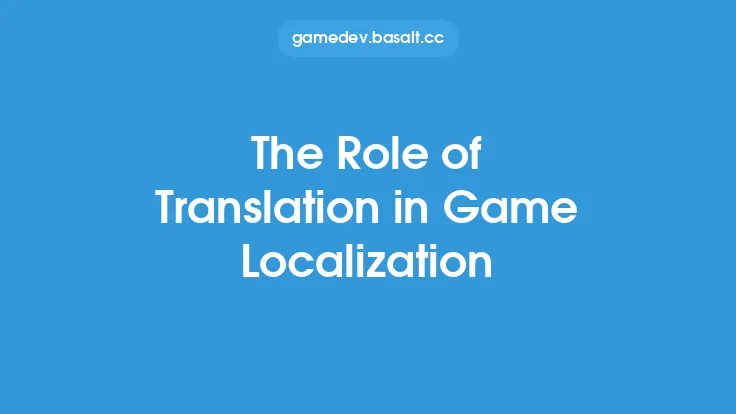 The Role of Translation in Game Localization Thumbnail
