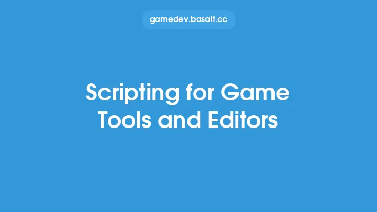Scripting for Game Tools and Editors Thumbnail