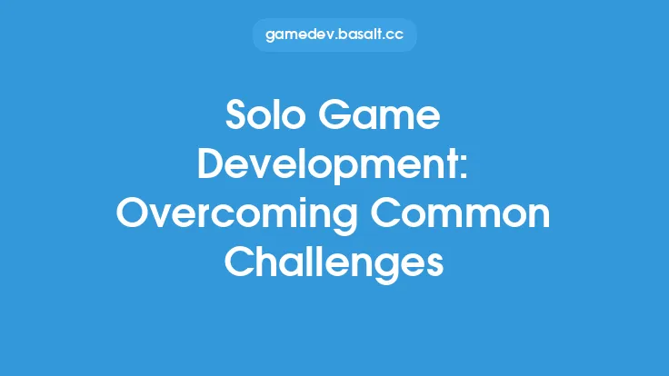 Solo Game Development: Overcoming Common Challenges Thumbnail