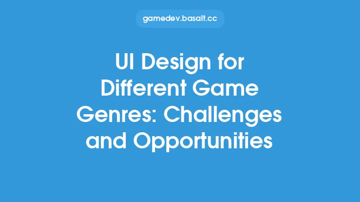 UI Design for Different Game Genres: Challenges and Opportunities Thumbnail