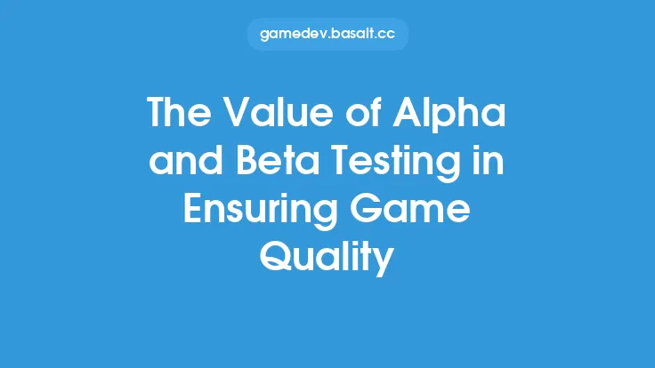 The Value of Alpha and Beta Testing in Ensuring Game Quality Thumbnail